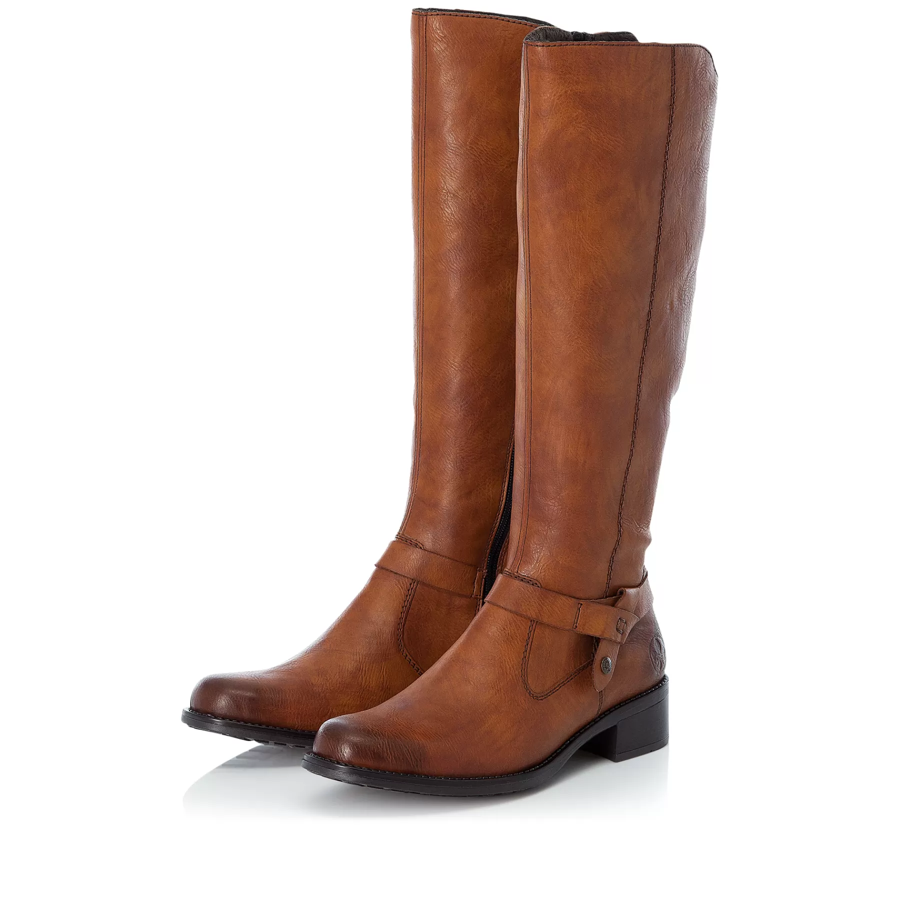 Best Damskie Buty Z Wysoka Cholewka W Kolorze Kasztanowo-Brazowym Damski Botki I Botki