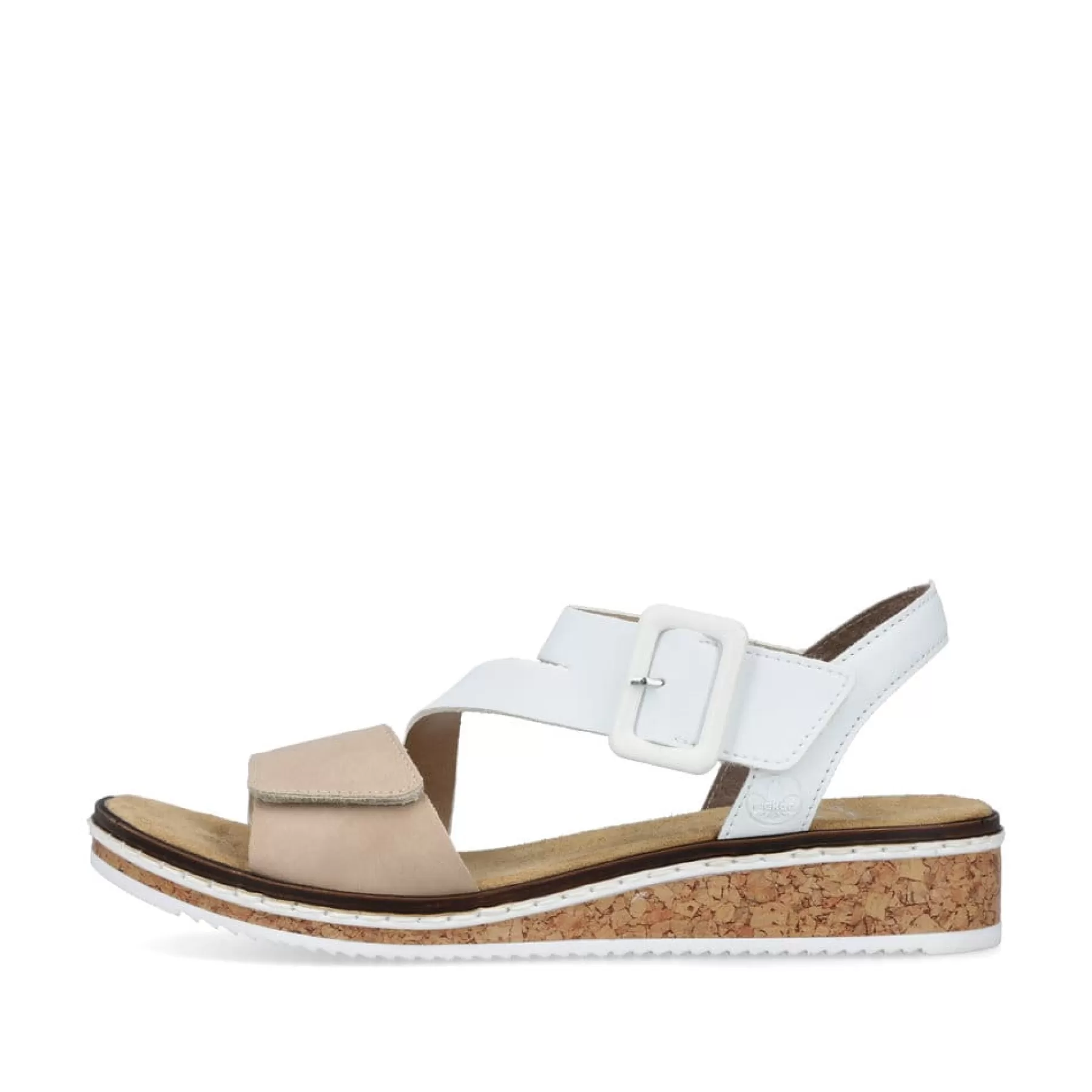 Cheap Damskie Sandaly Na Koturnie Edelweis W Kolorze Szampanskiego Bezu Meskie Buty Na Lato