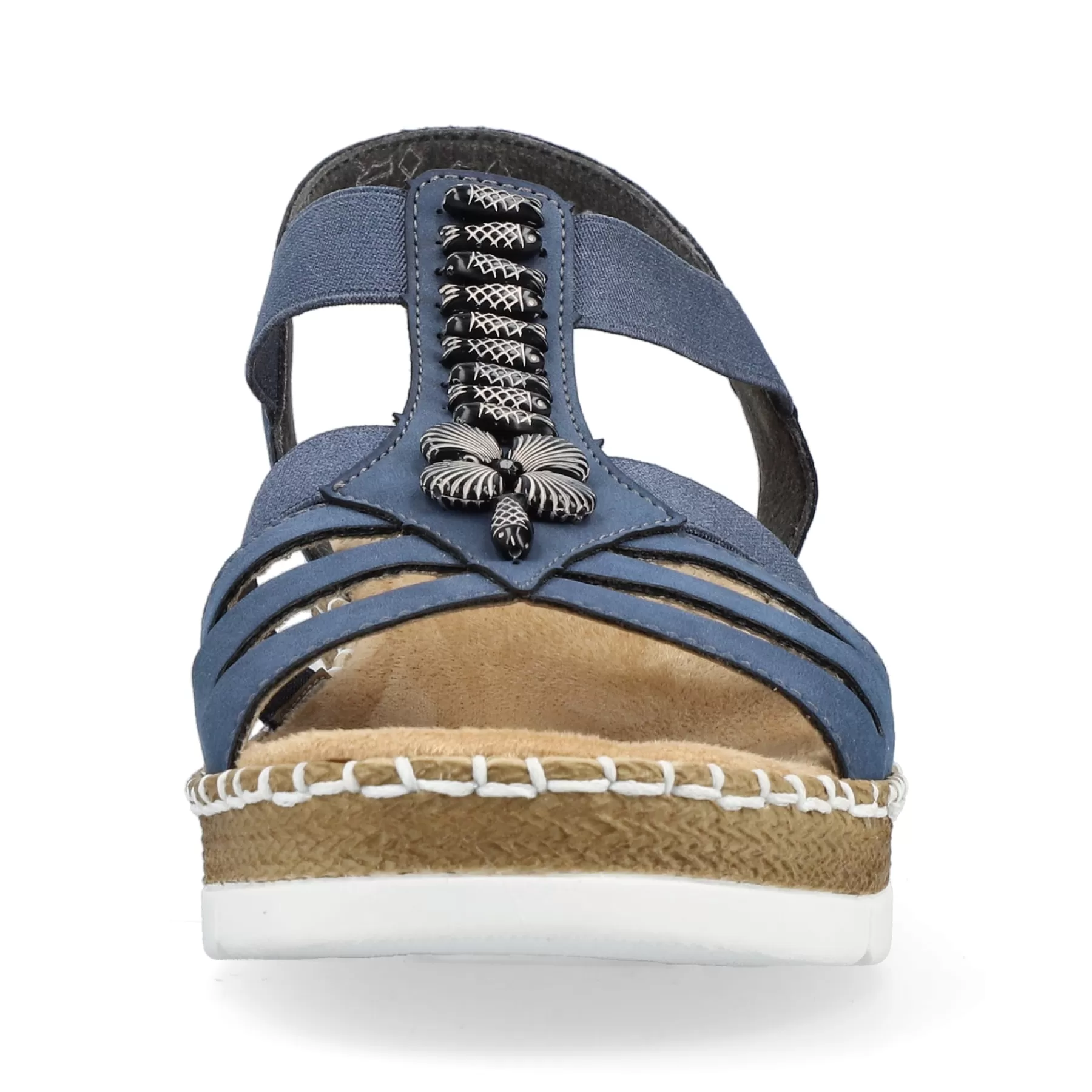 Discount Damskie Sandaly Na Koturnie W Kolorze Blekitu Pacyfiku Damski Buty Z Obcasami