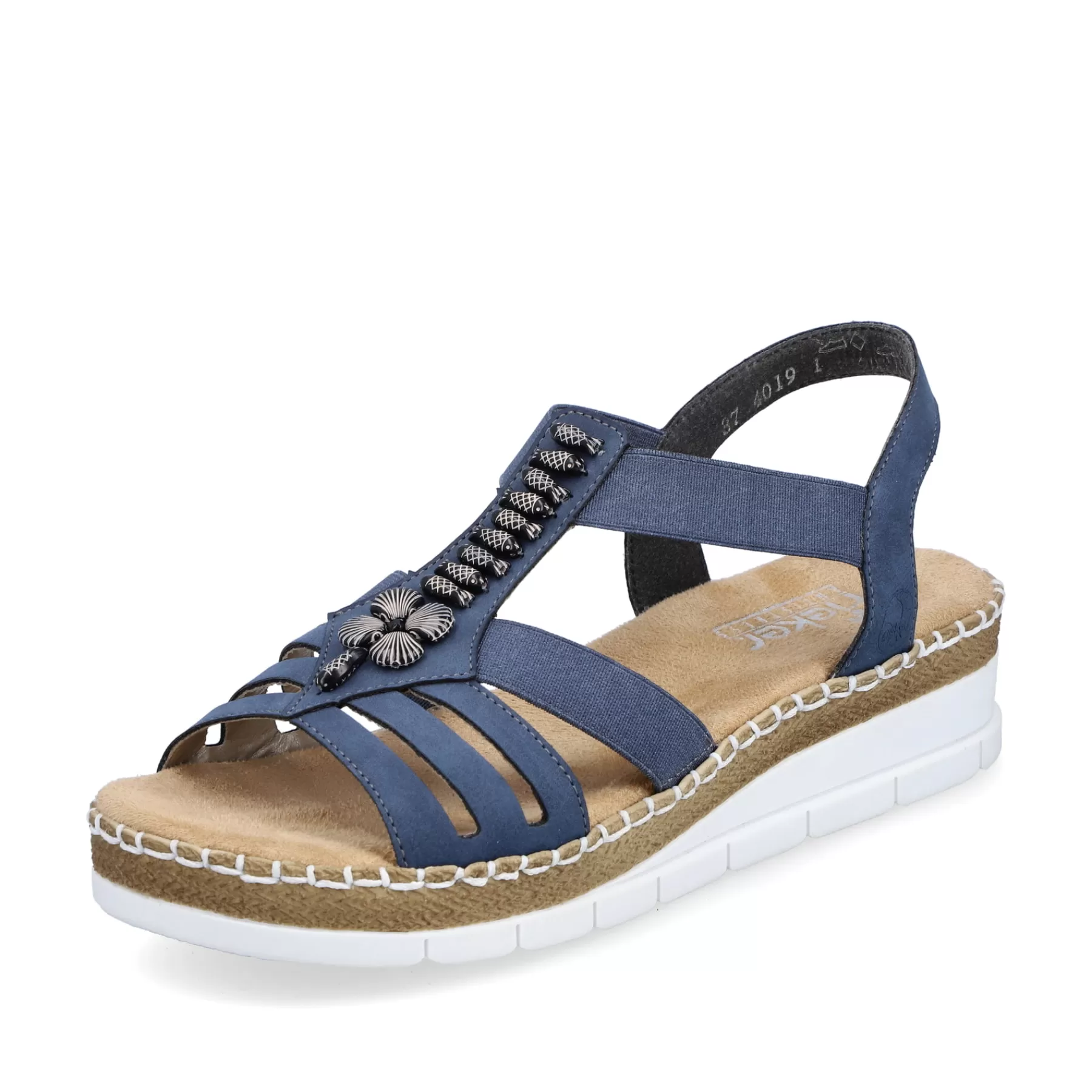 Discount Damskie Sandaly Na Koturnie W Kolorze Blekitu Pacyfiku Damski Buty Z Obcasami