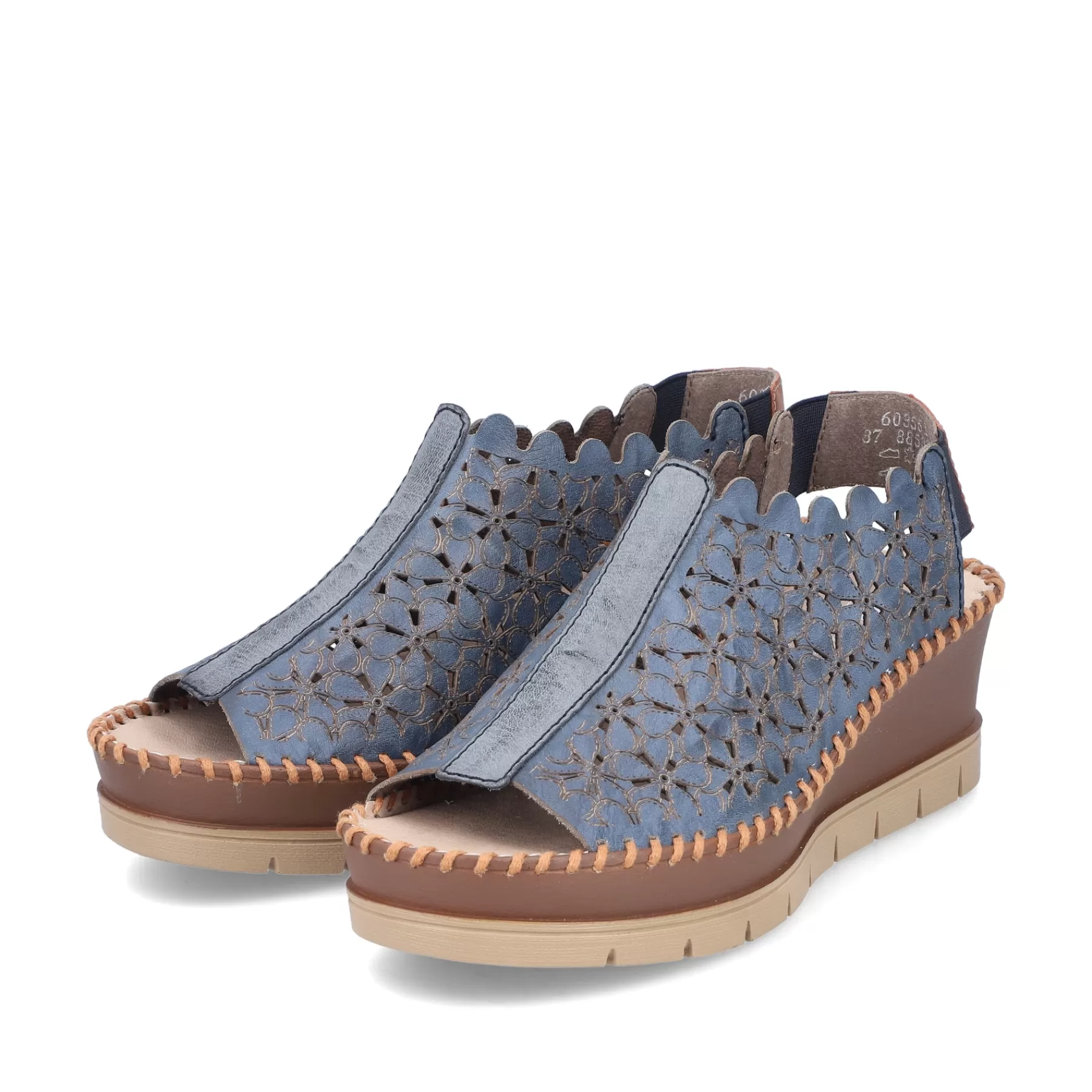 Flash Sale Damskie Sandaly Na Koturnie W Kolorze Lupkowo-Niebieskim Damski Buty Z Obcasami