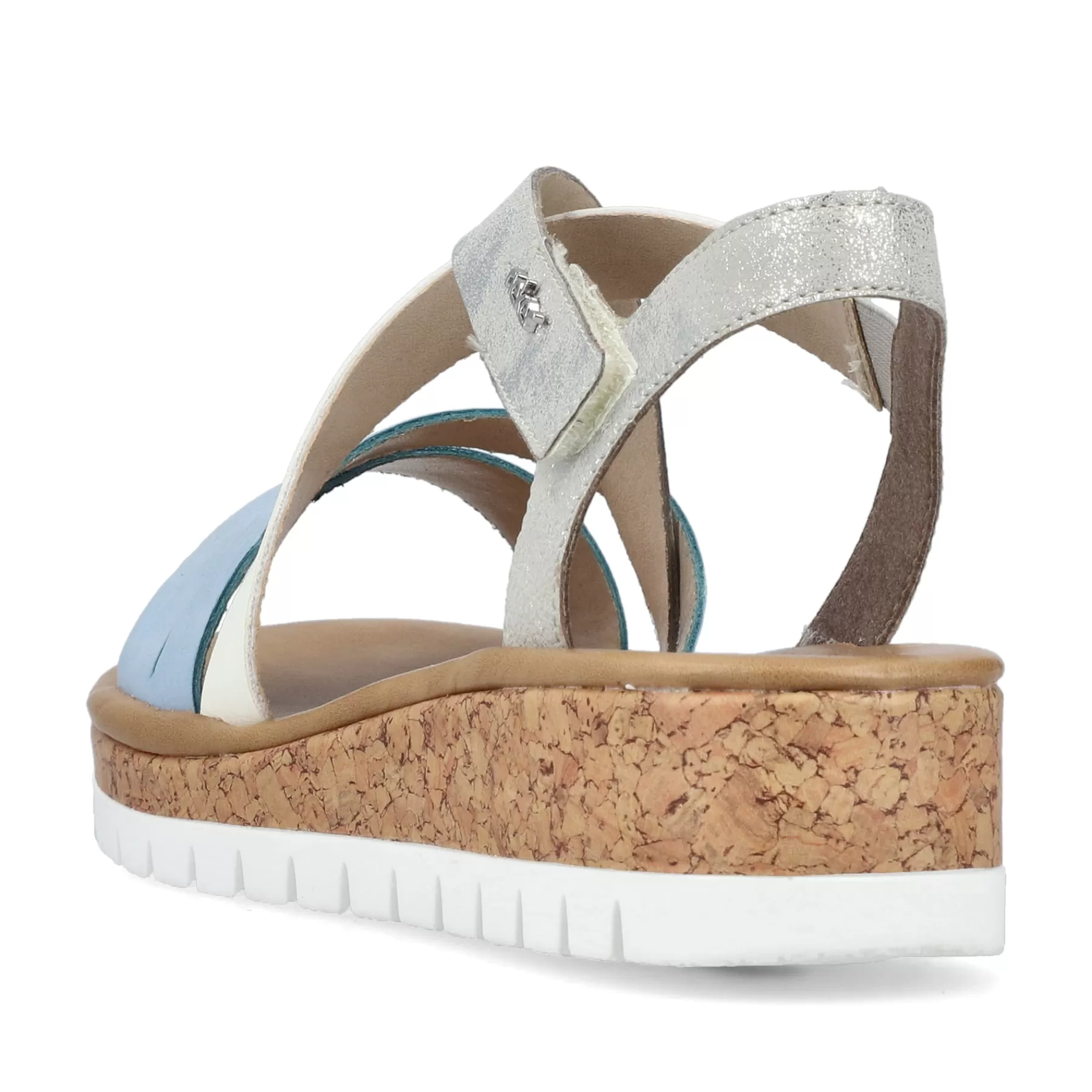 Clearance Damskie Sandaly Na Koturnie W Kolorze Pastelowego Blekitu Damski Buty Z Obcasami
