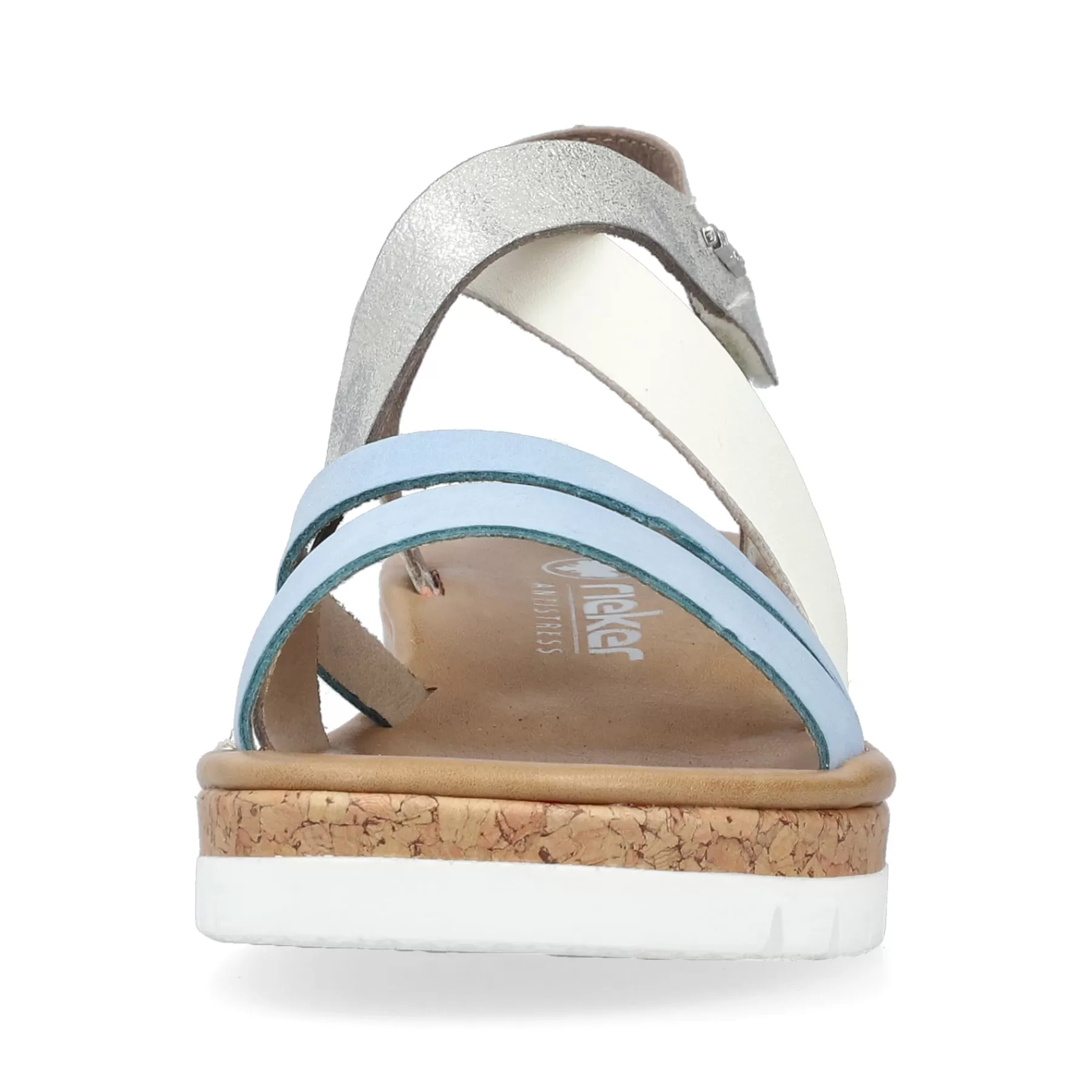 Clearance Damskie Sandaly Na Koturnie W Kolorze Pastelowego Blekitu Damski Buty Z Obcasami
