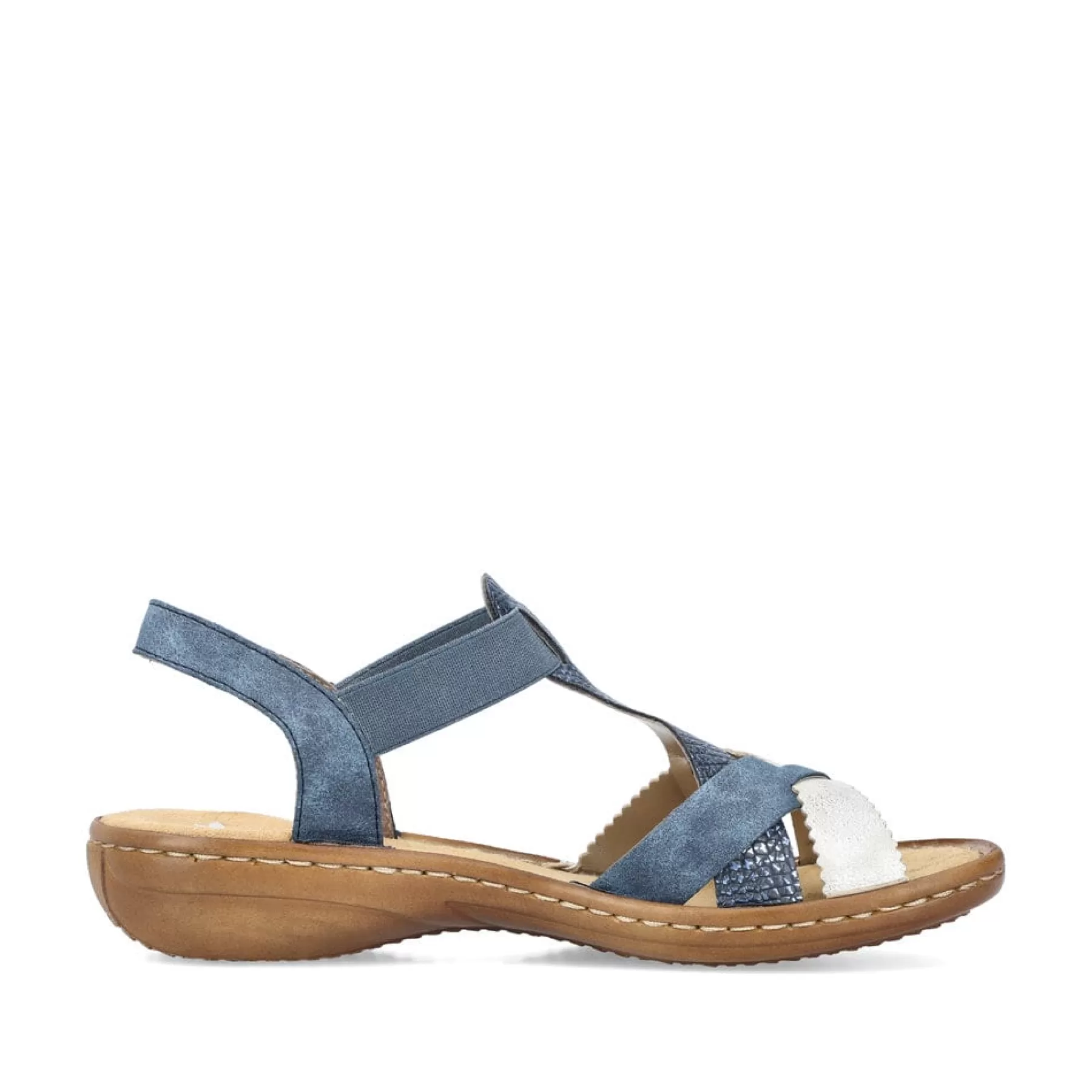 Shop Damskie Sandaly Z Paskami W Kolorze Blekitu Pacyfiku Damski Sandaly I Sandaly