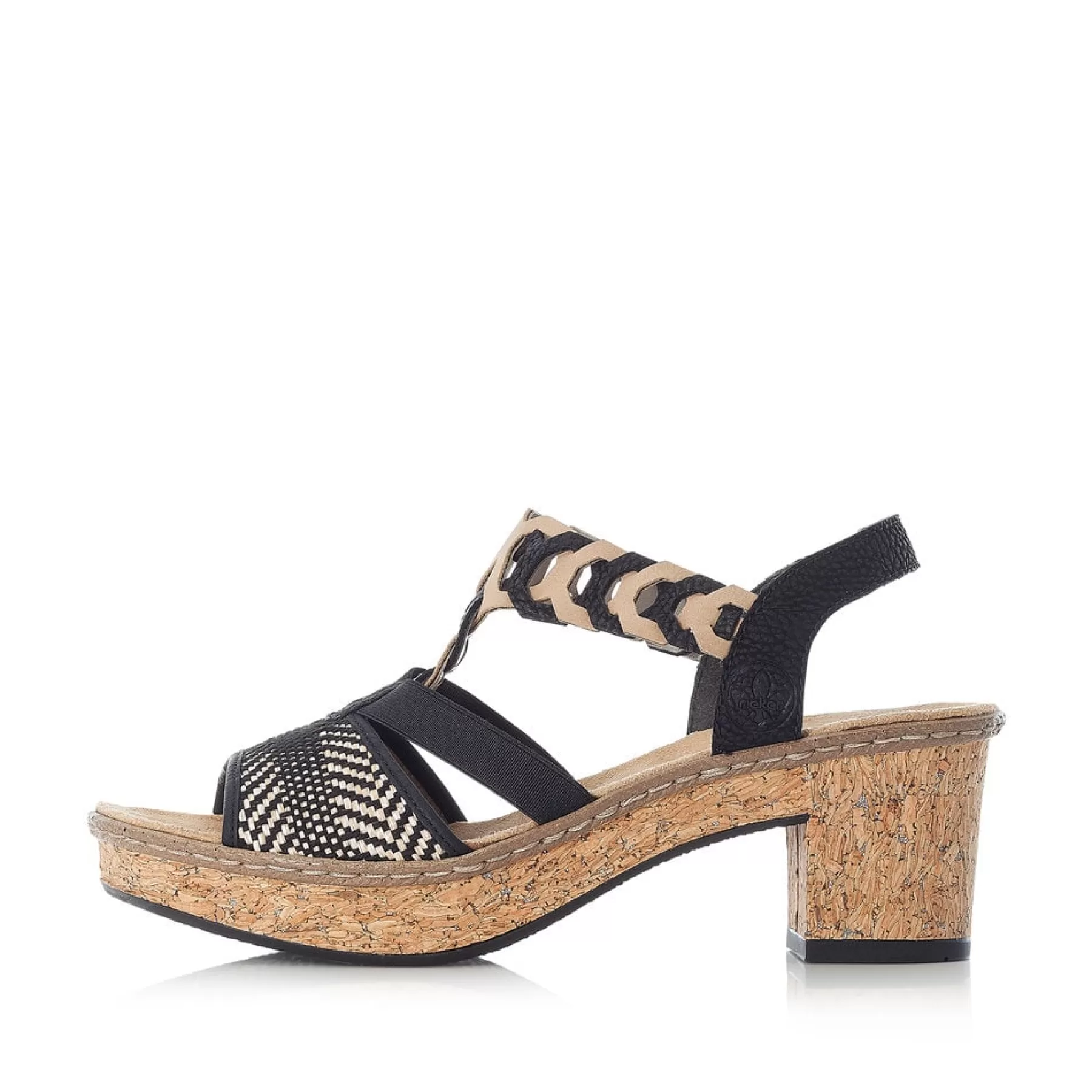 Shop Damskie Sandaly Z Paskami W Kolorze Kruczoczarnym Damski Buty Z Obcasami