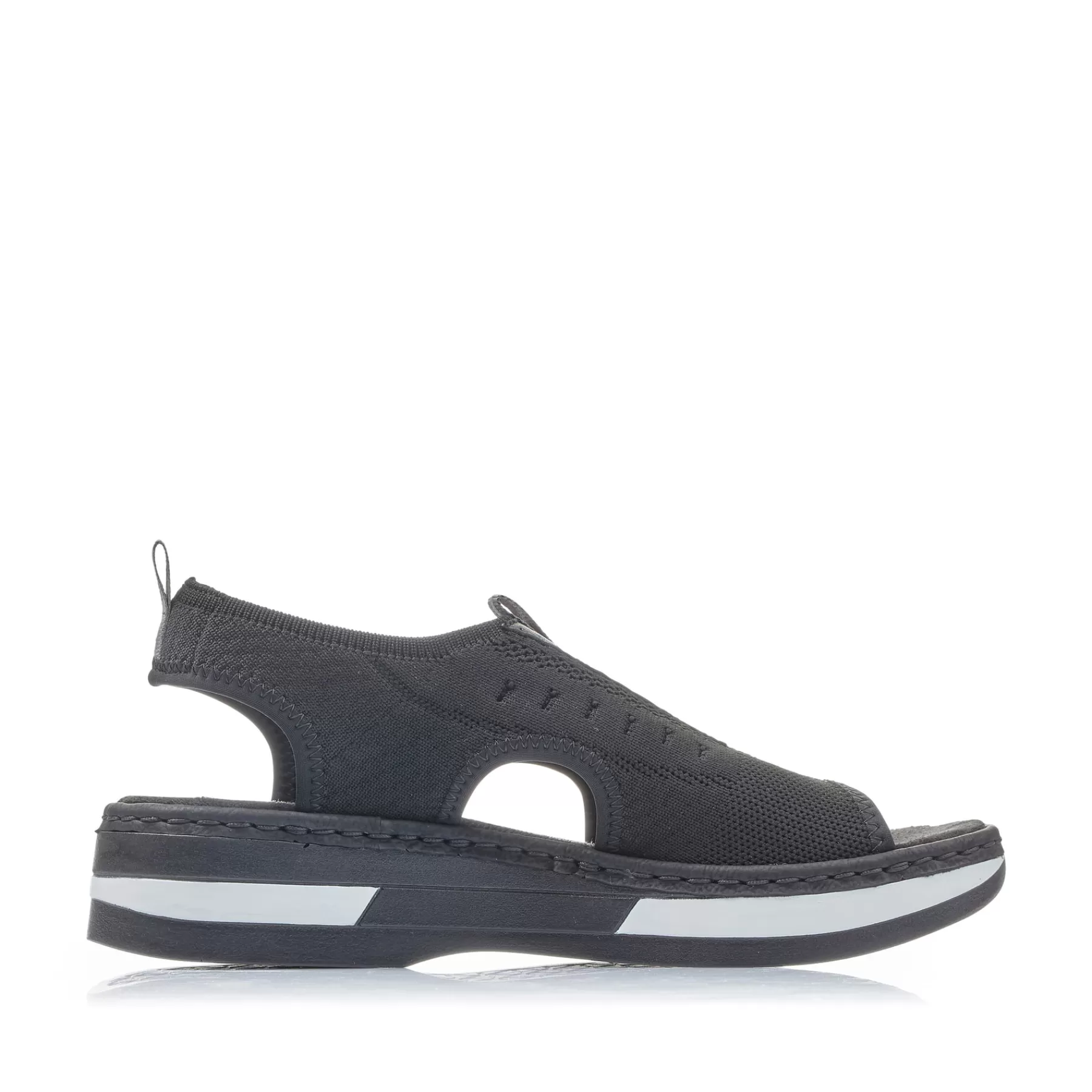 Cheap Damskie Sandaly Z Paskami , W Kolorze Nocnej Czerni Damski Sandaly I Sandaly