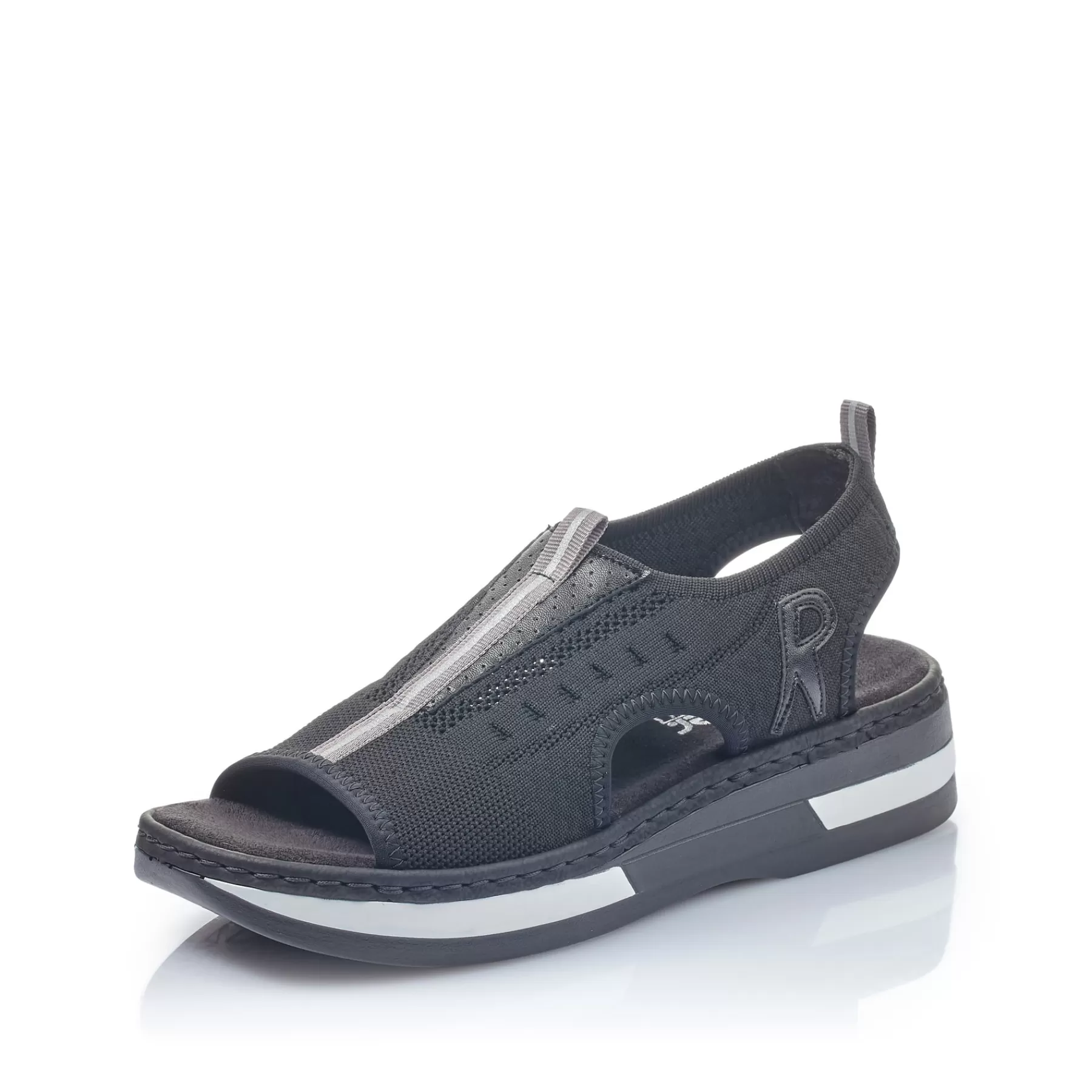 Cheap Damskie Sandaly Z Paskami , W Kolorze Nocnej Czerni Damski Sandaly I Sandaly