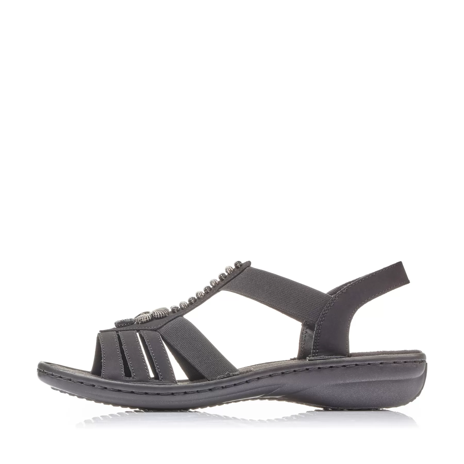 Best Sale Damskie Sandaly Z Paskami , W Kolorze Nocnej Czerni Damski Sandaly I Sandaly