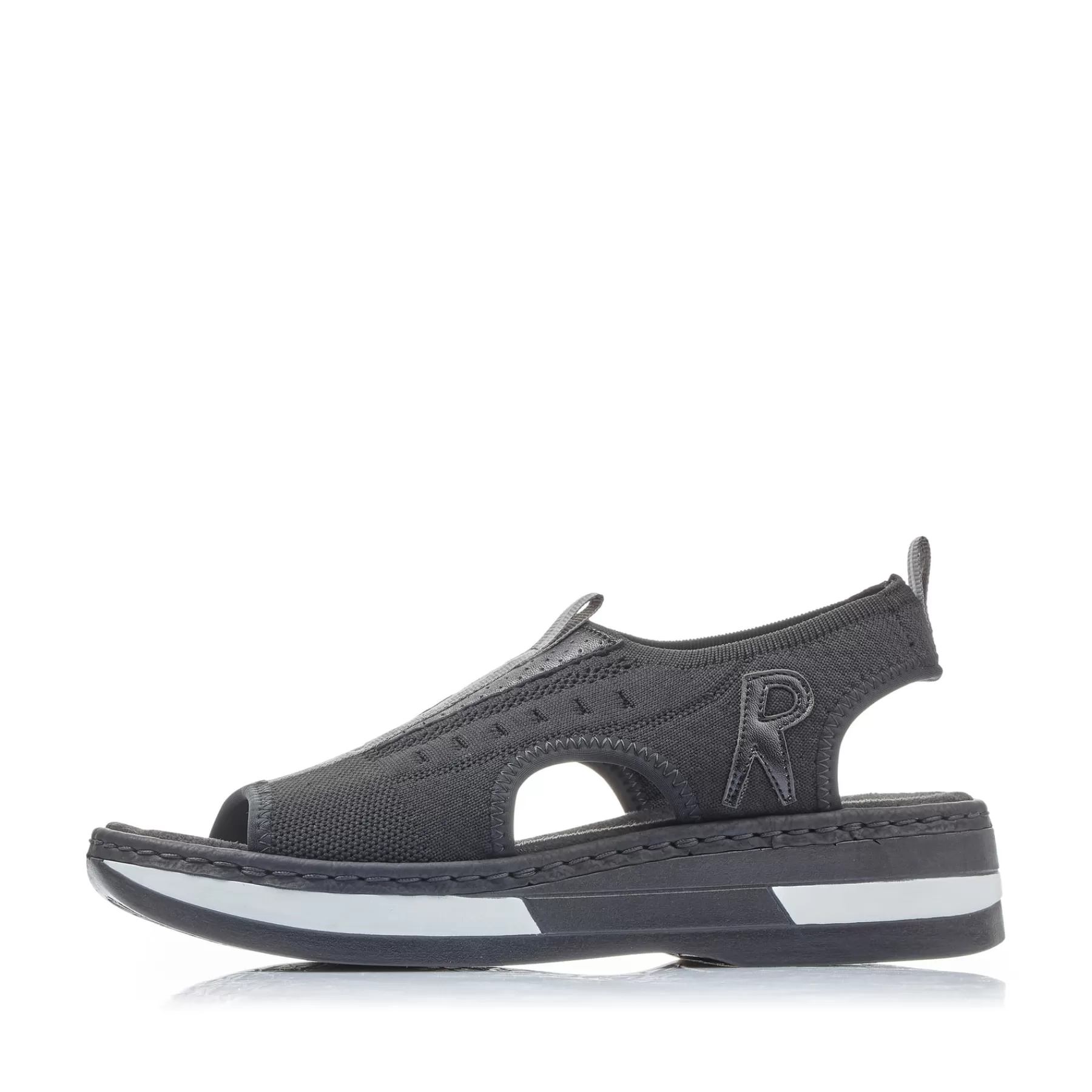 Cheap Damskie Sandaly Z Paskami , W Kolorze Nocnej Czerni Damski Sandaly I Sandaly