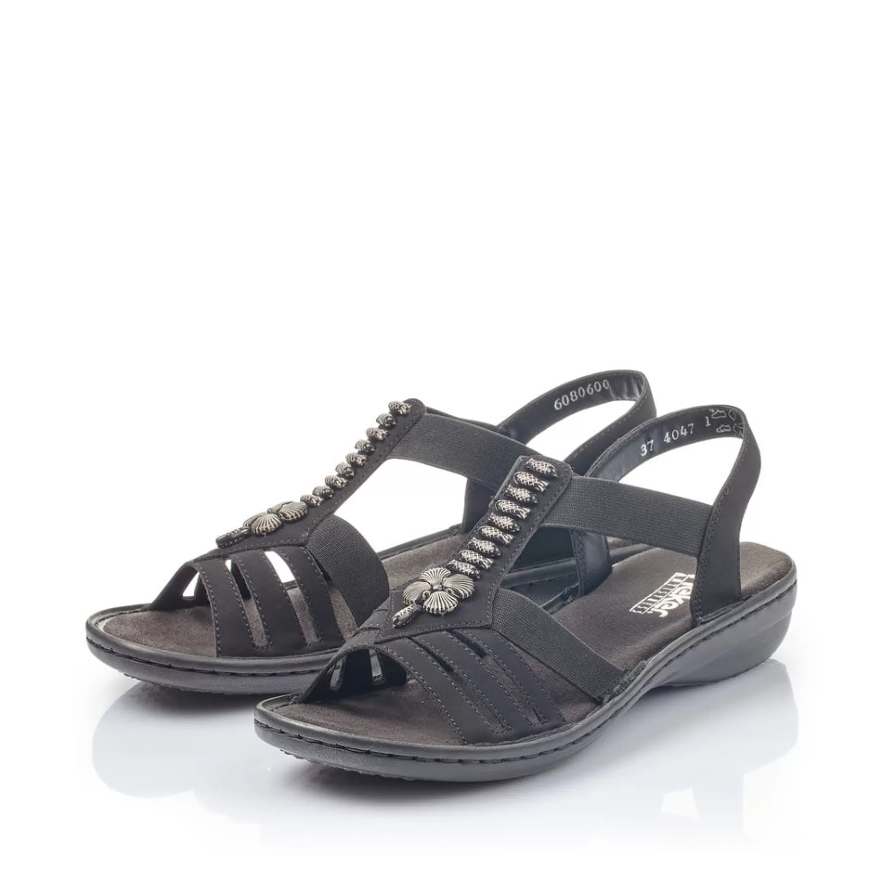 Best Sale Damskie Sandaly Z Paskami , W Kolorze Nocnej Czerni Damski Sandaly I Sandaly