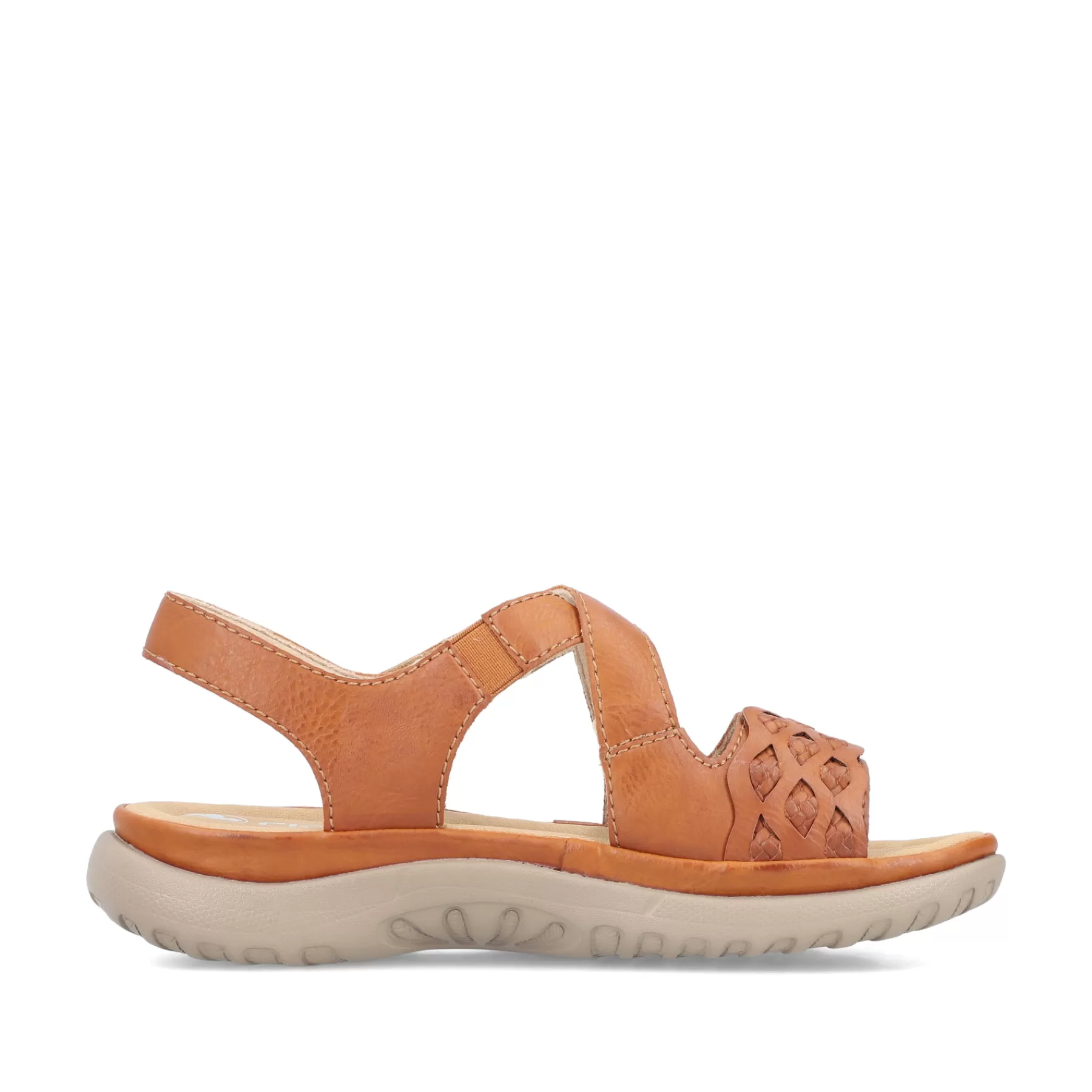 Outlet Damskie Sandaly Z Paskami W Kolorze Orzechowego Brazu Damski Sandaly I Sandaly