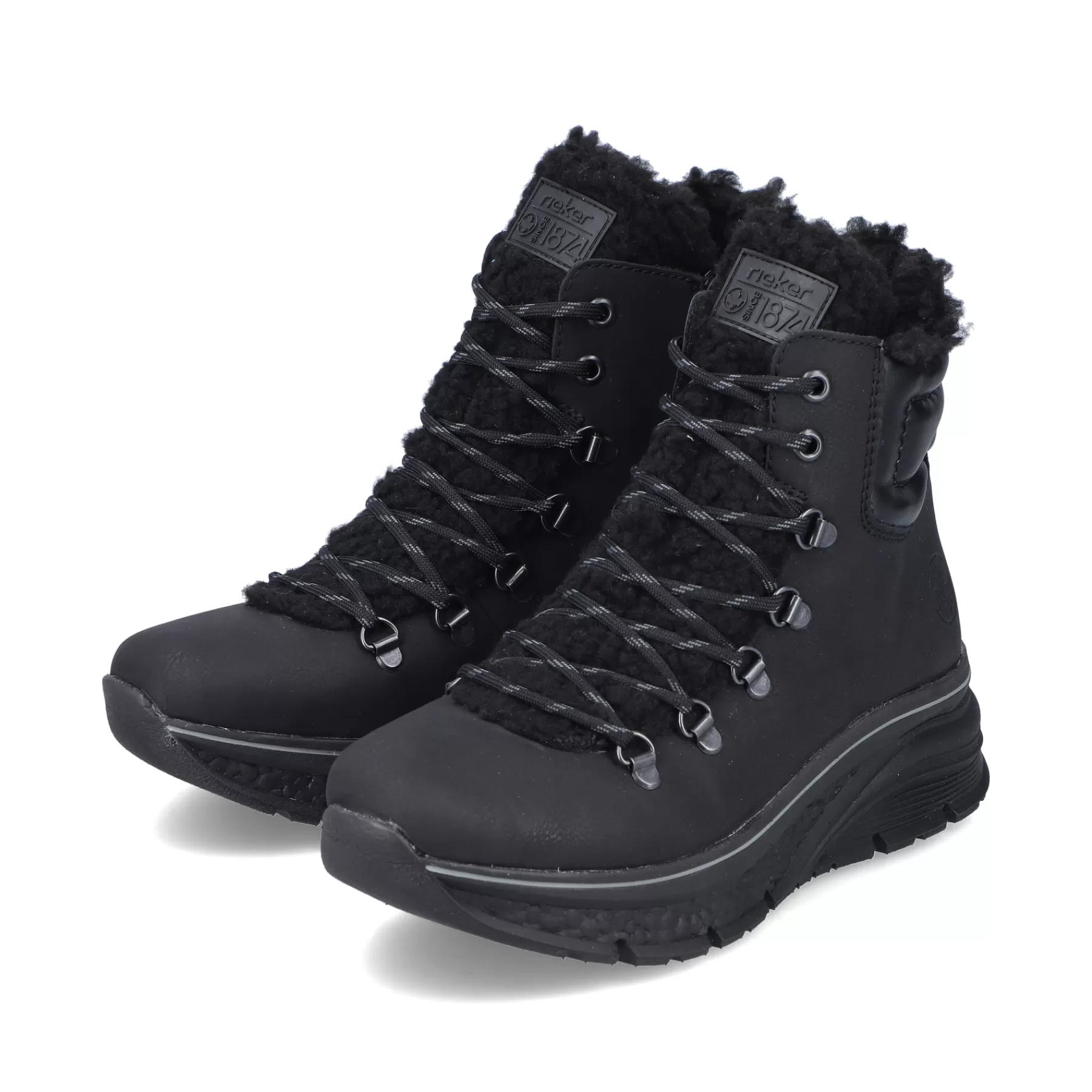Discount Damskie Sznurowane Buty , Asfaltowe, Czarne Damski Botki I Botki