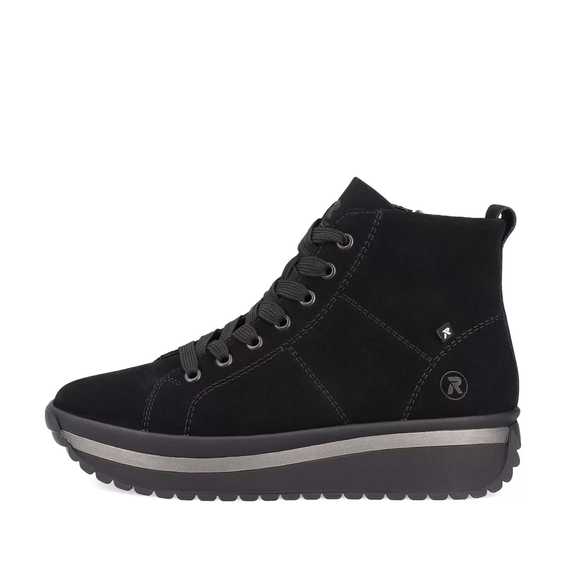 Shop Damskie Tenisowki , Wysokie, W Kolorze Glebokiej Czerni Damski Trampki