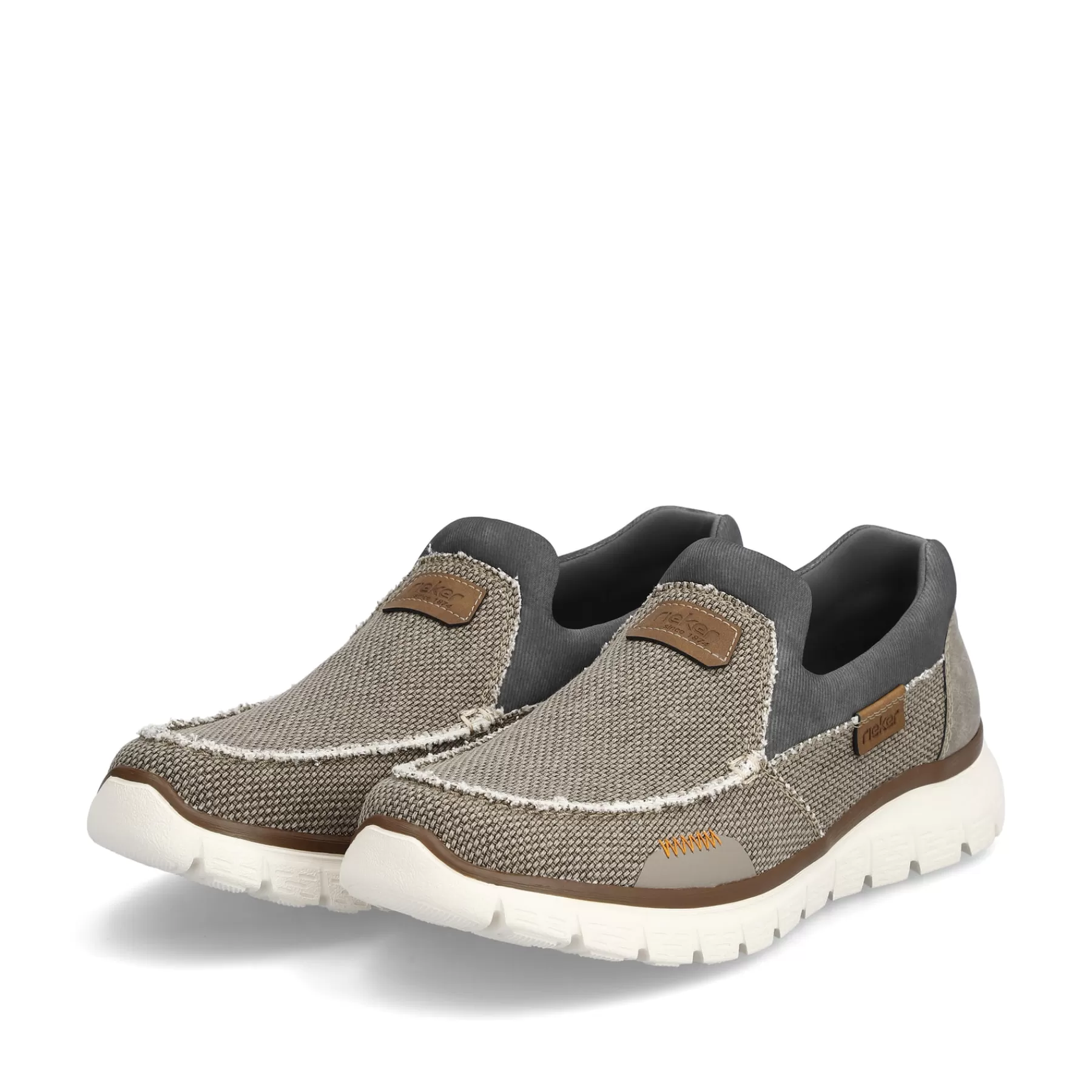 Discount Klapki Meskie W Kolorze Bezowo-Szarym Meskie Niskie Buty I Kapcie