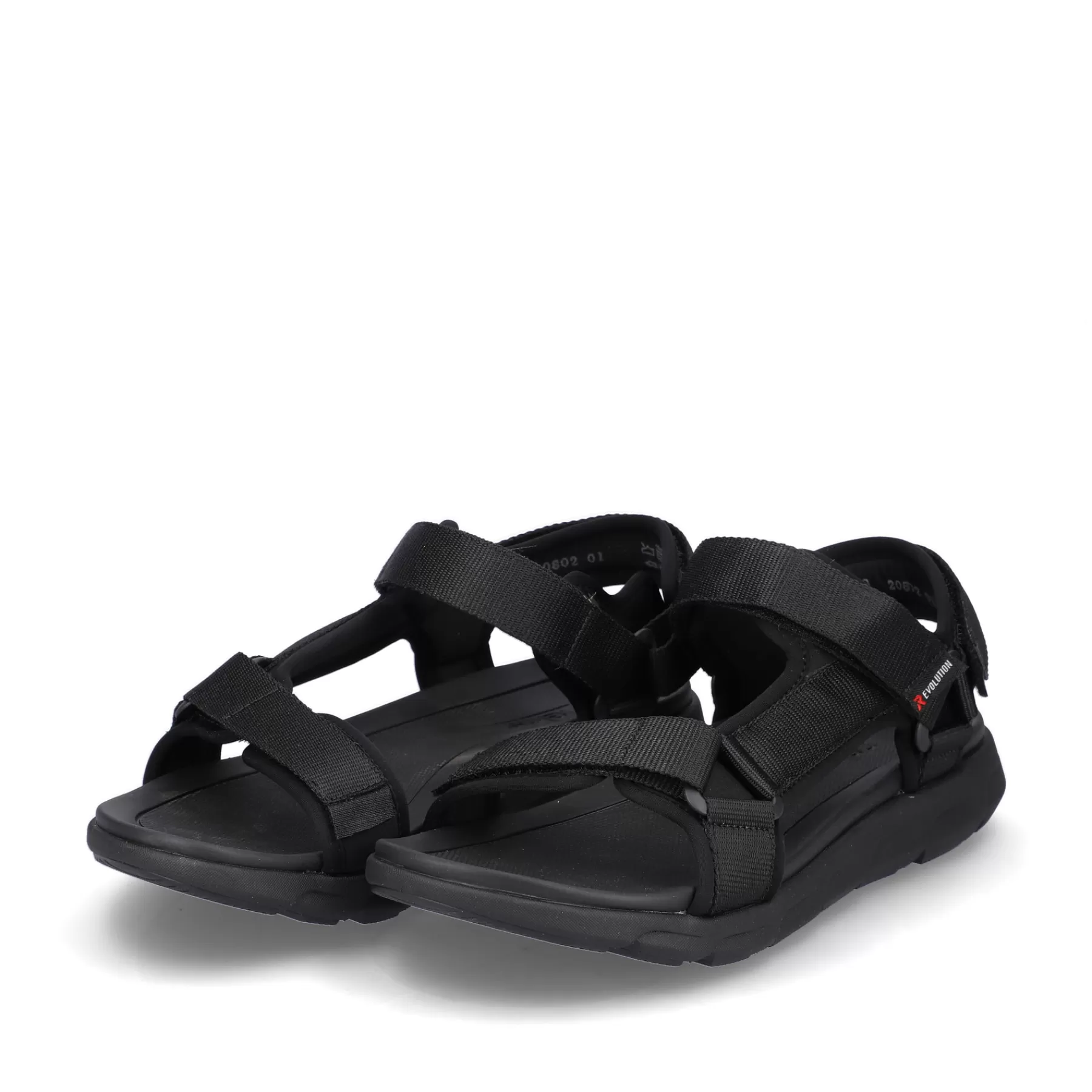 Fashion Meskie Sandaly Trekkingowe Deep Black Meskie Sandaly