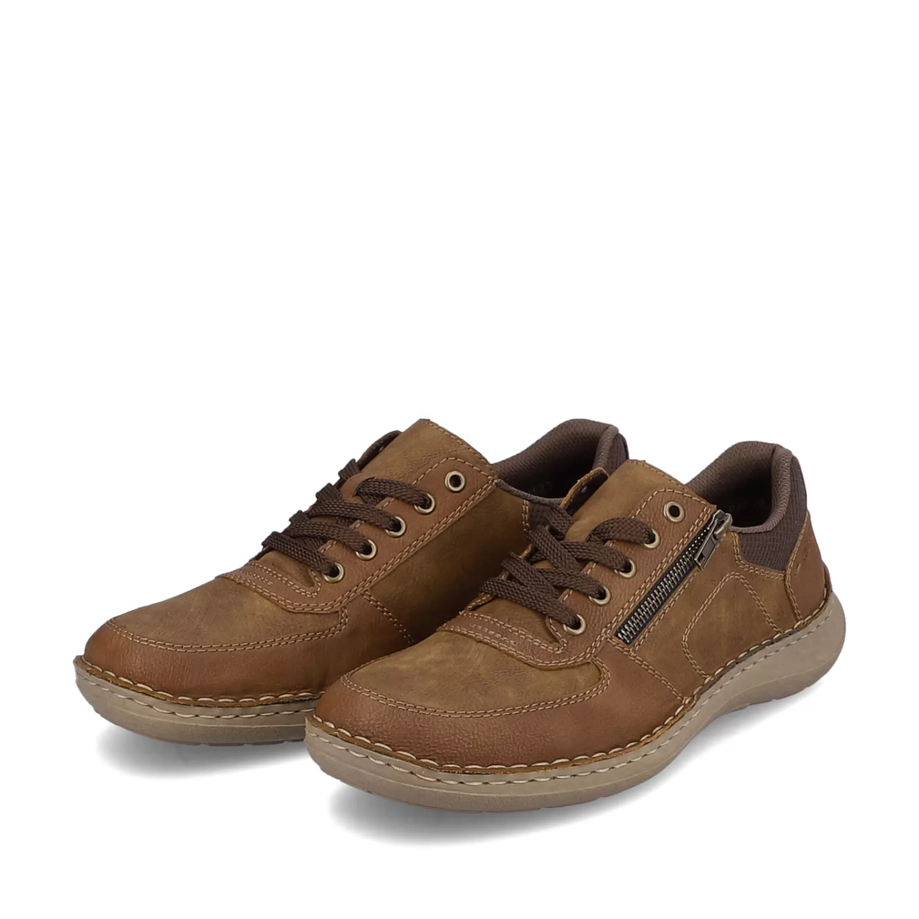 Sale Meskie Sznurowane Buty W Kolorze Kawowego Brazu Meskie Niskie Buty I Kapcie