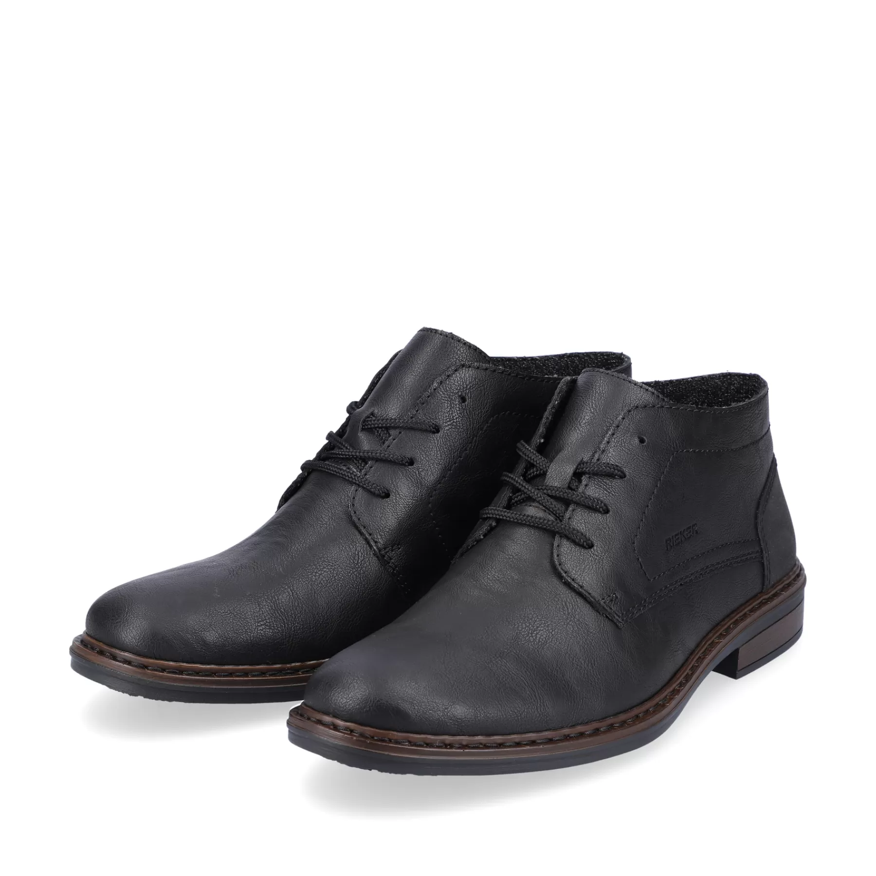 Clearance Meskie Sznurowane Buty W Kolorze Kruczoczarnym Meskie Niskie Buty I Kapcie