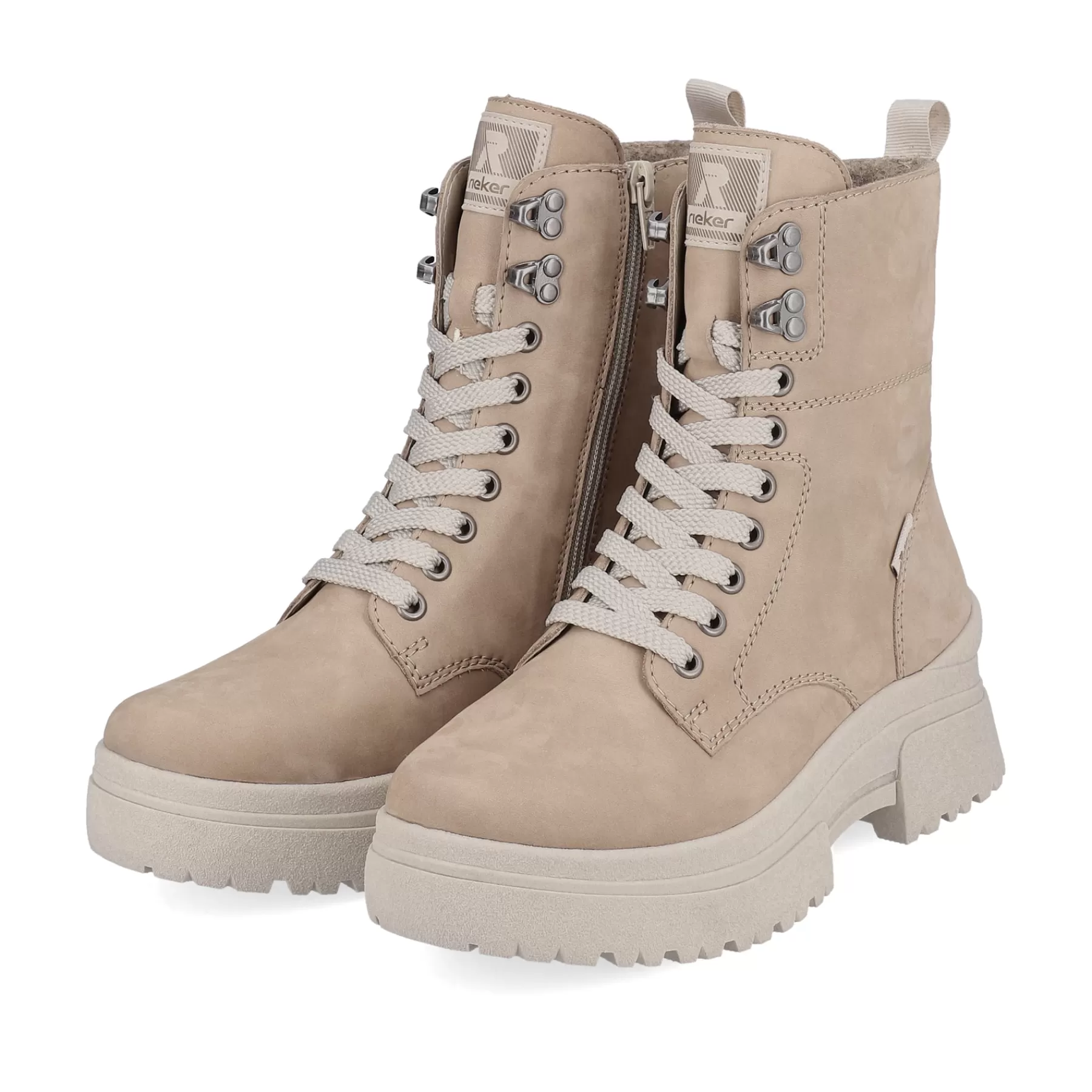Best Sale Sznurowane Botki Clay Beige Damski Botki I Botki