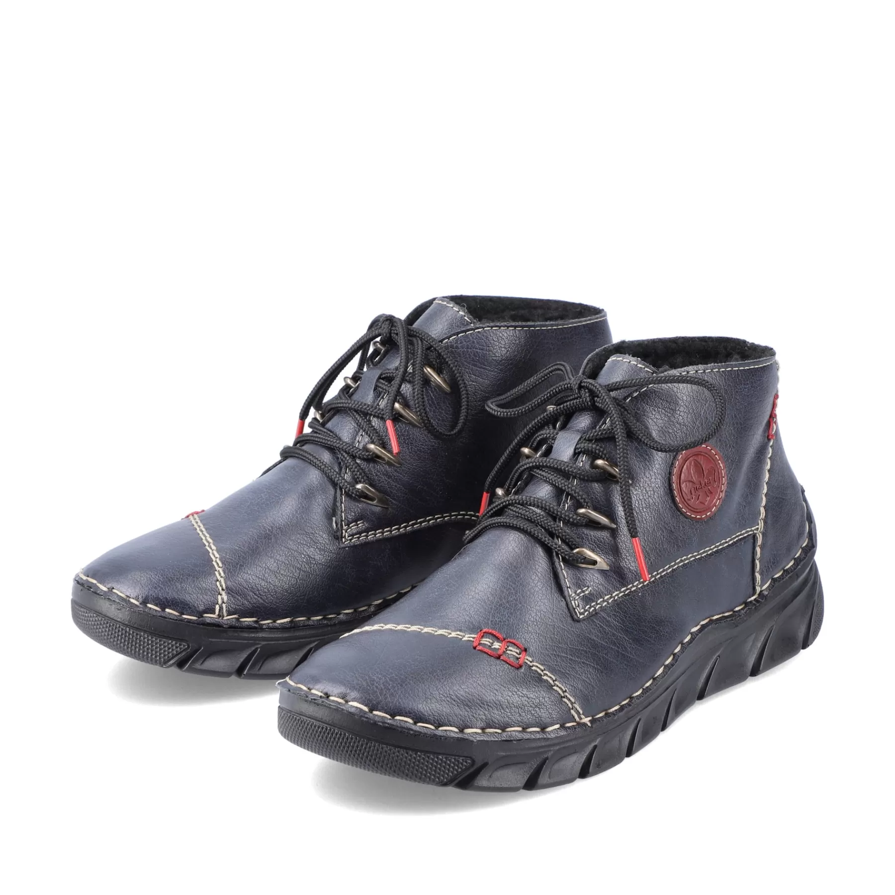 Clearance Sznurowane Buty Damskie W Kolorze Granatowym Damski Niskie Buty I Kapcie