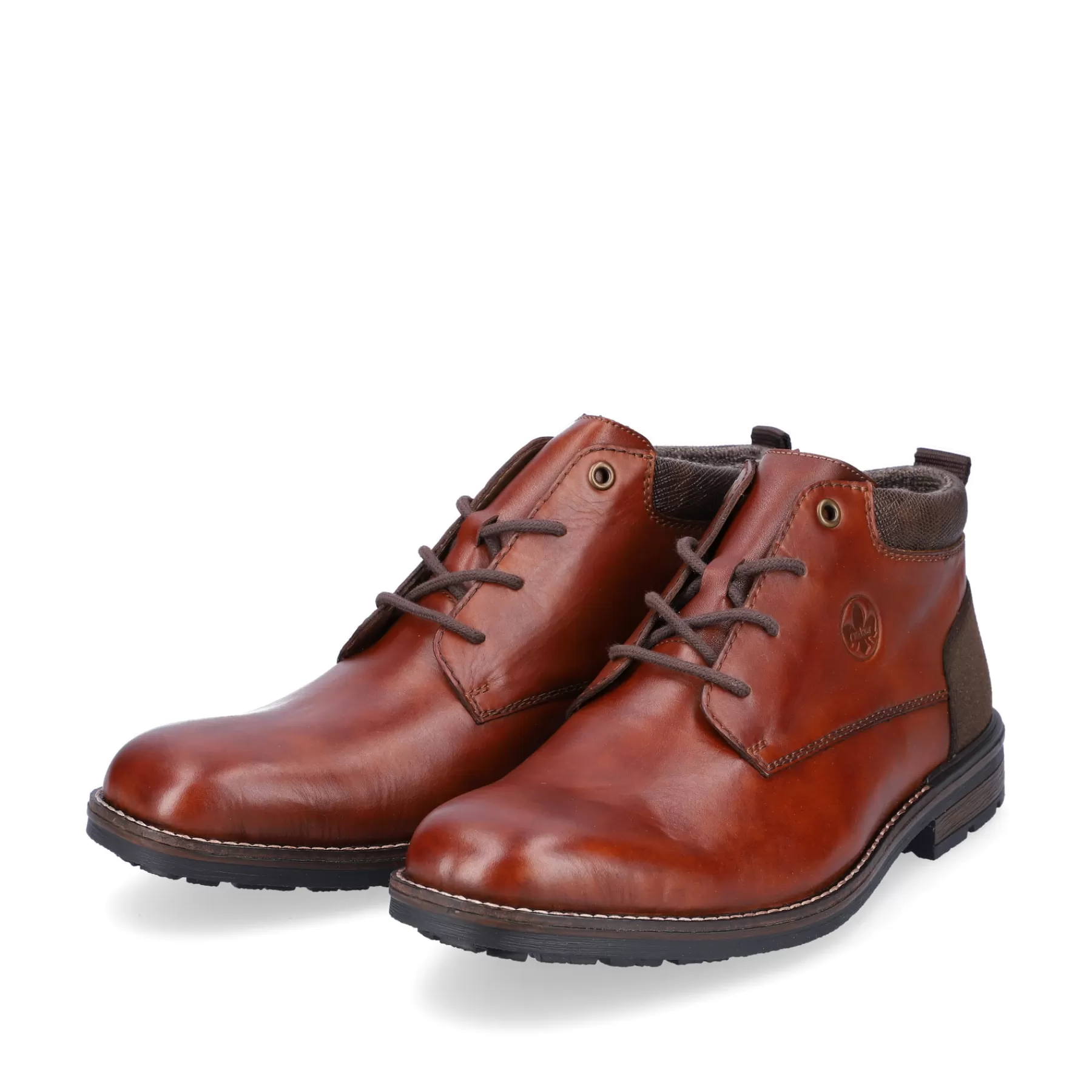 Outlet Sznurowane Buty Meskie W Kolorze Kasztanowo-Brazowym Meskie Buty