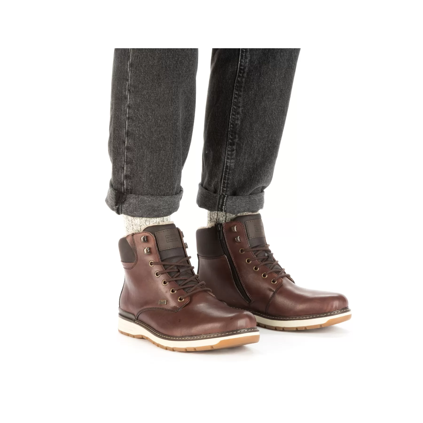 Sale Sznurowane Buty Meskie W Kolorze Orzechowego Brazu Meskie Buty