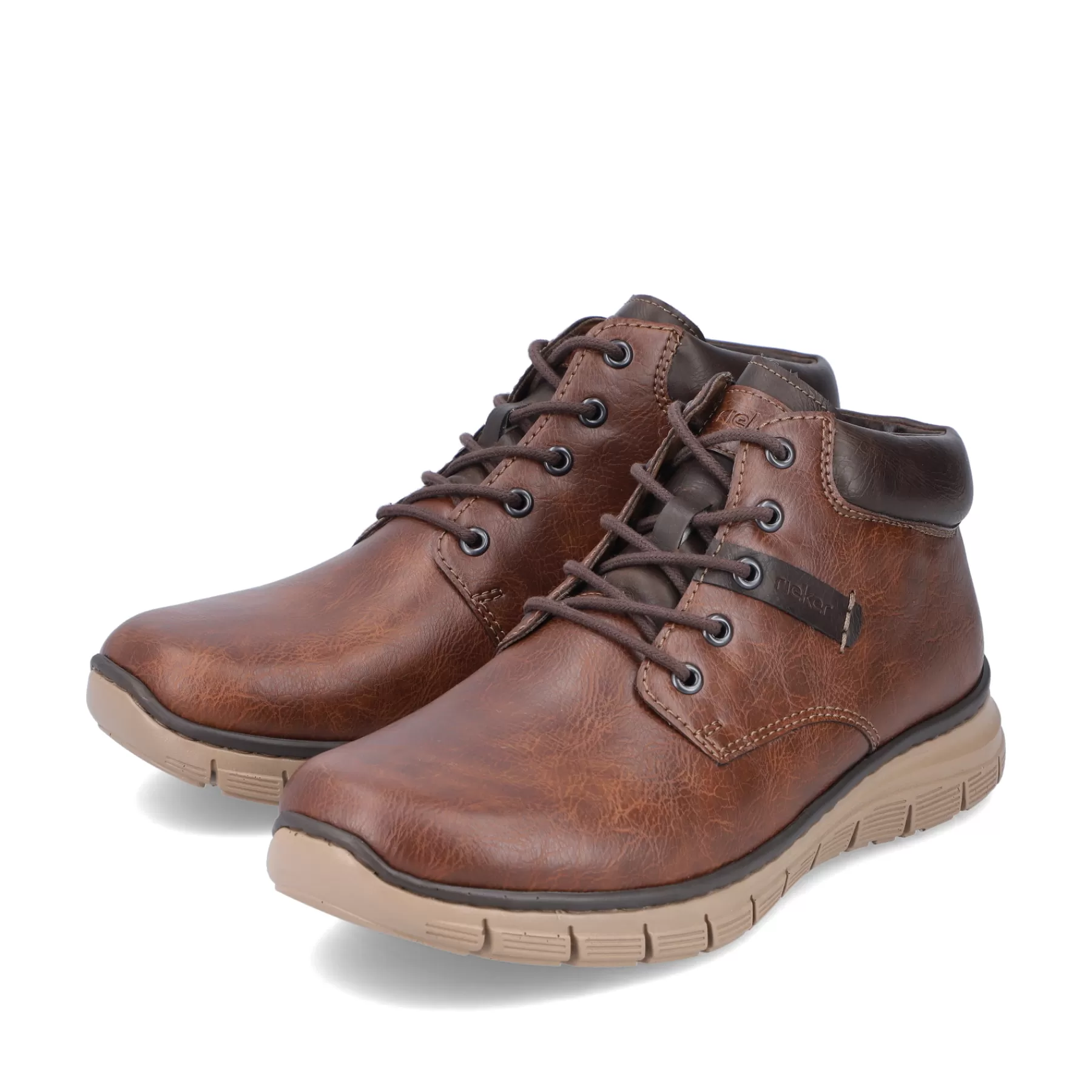 Discount Sznurowane Buty Meskie W Kolorze Orzechowego Brazu Meskie Buty